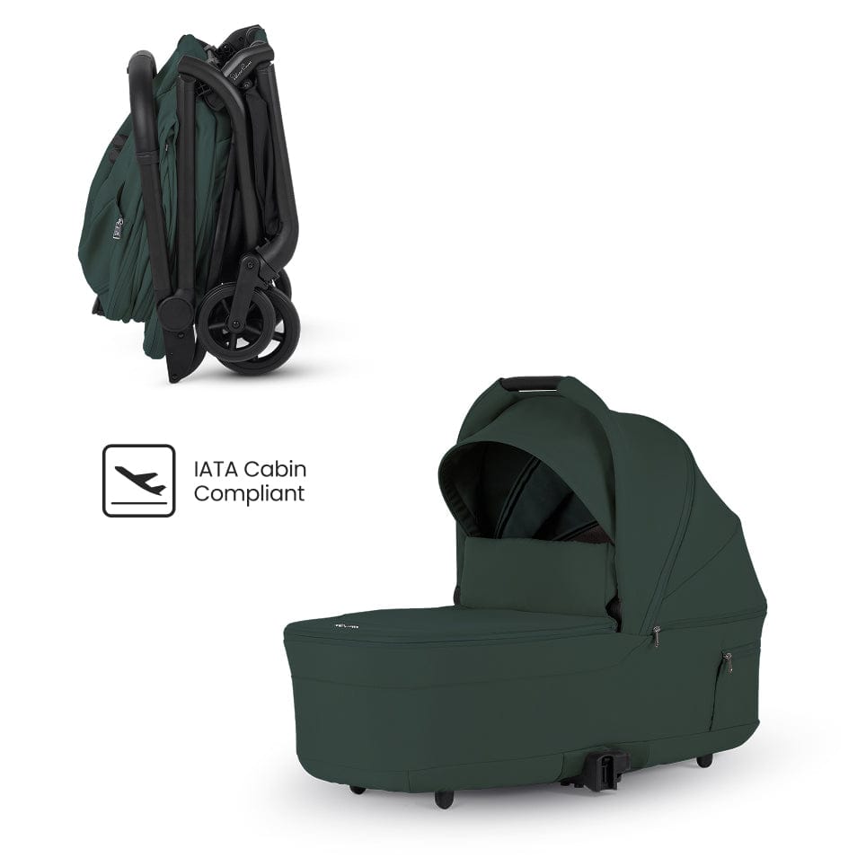Silver Cross Nia Compact Travel Stroller + Bassinet Bundle - Conifer - SX2347-CFUC-SX2348-CFUS