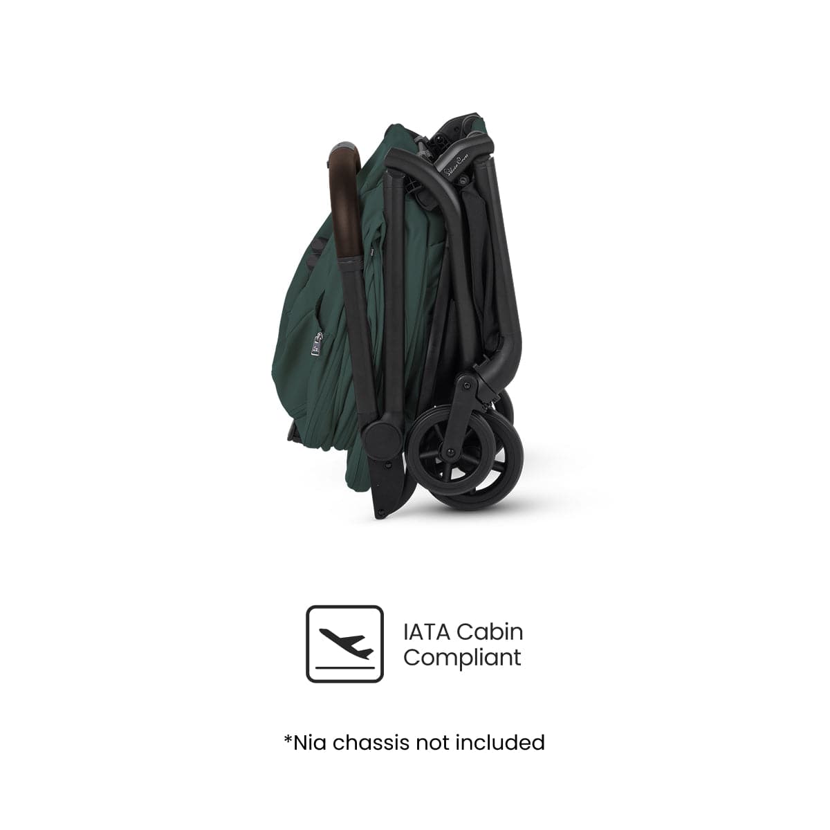 Silver Cross Nia Compact Travel Stroller + Bassinet Bundle - Conifer - SX2347-CFUC-SX2348-CFUS