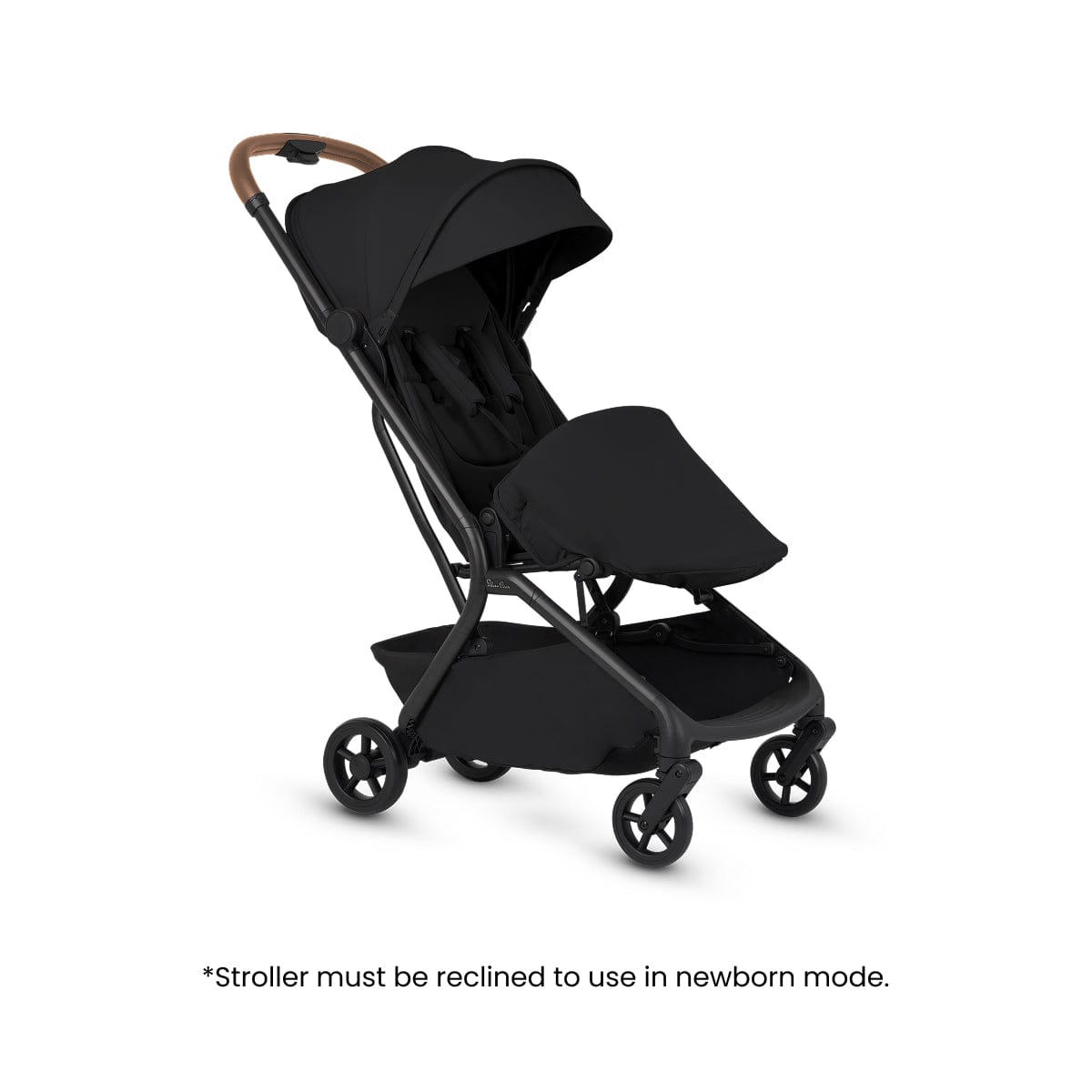 Silver Cross Nia Compact Travel Stroller + Bassinet Bundle - Onyx