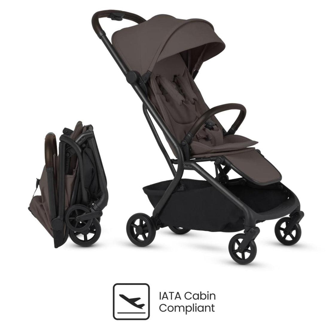 Silver Cross Nia Compact Travel Stroller - Chocolate - SX2347-CTUC