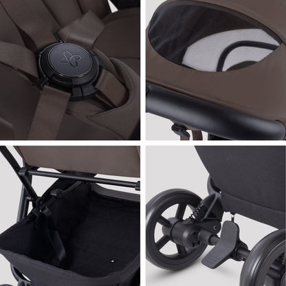Silver Cross Nia Compact Travel Stroller - Chocolate - SX2347-CTUC
