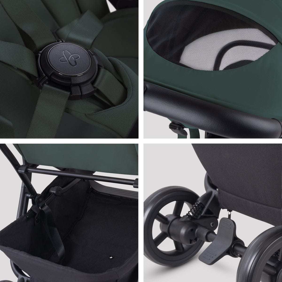 Silver Cross Nia Compact Travel Stroller - Conifer - SX2347-CFUC