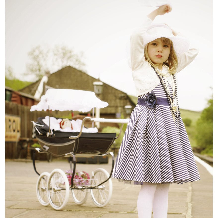Silver Cross Oberon Toy Doll Pram - Navy - SX604-US-DISC