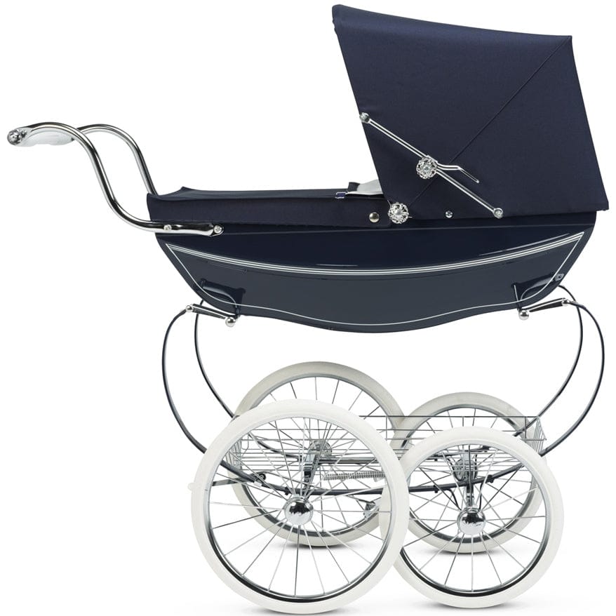 Silver Cross Oberon Toy Doll Pram - Navy - SX604-US-DISC