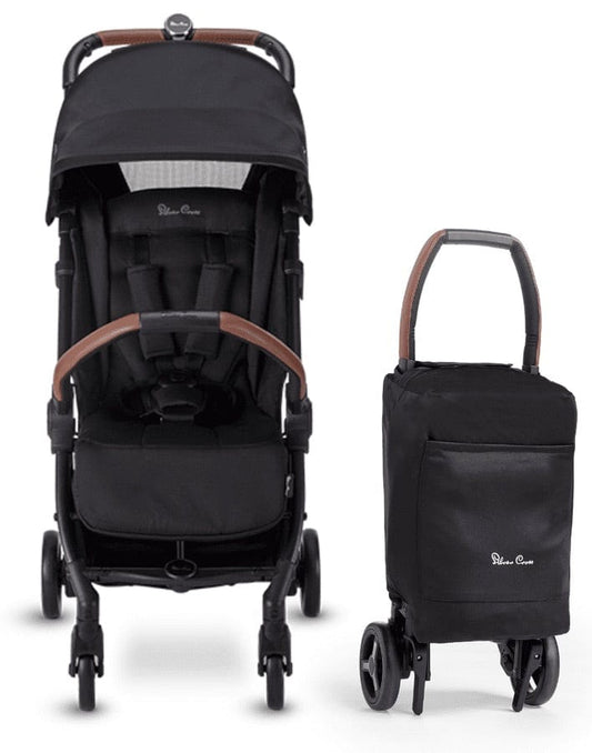 Silver Cross OPEN BOX Jet 4 Ultra Compact Stroller - Black - SX2293-BKUS-ob