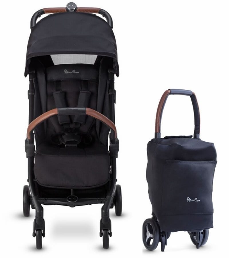Silver Cross OPEN BOX Jet Ultra Compact Stroller - Black - SX2218-BKUS-OB