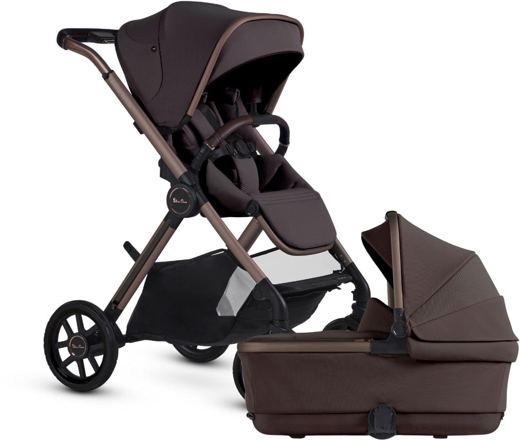 Silver Cross Reef 2 Stroller + Folding Bassinet Bundle - Ganache - SX2312-GNBNDL