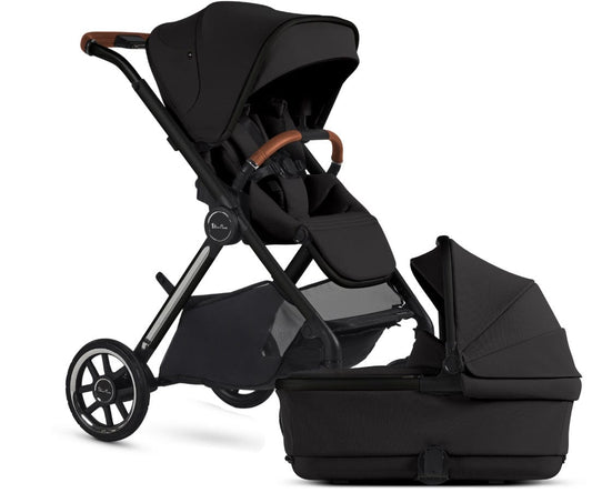 Silver Cross Reef 2 Stroller + Folding Bassinet Bundle - Nocturne - SX2312-NTUC-SX2311-NTUC