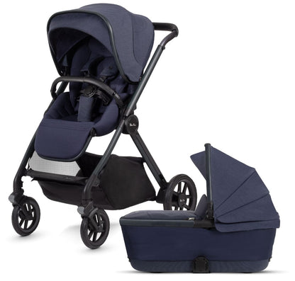 Silver Cross Reef Stroller + Folding Bassinet - Neptune - SX2272-NPBNDL