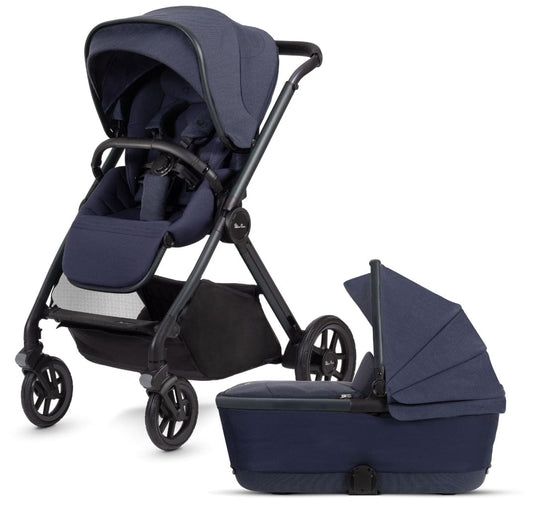 Silver Cross Reef Stroller + Folding Bassinet - Neptune - SX2272-NPBNDL