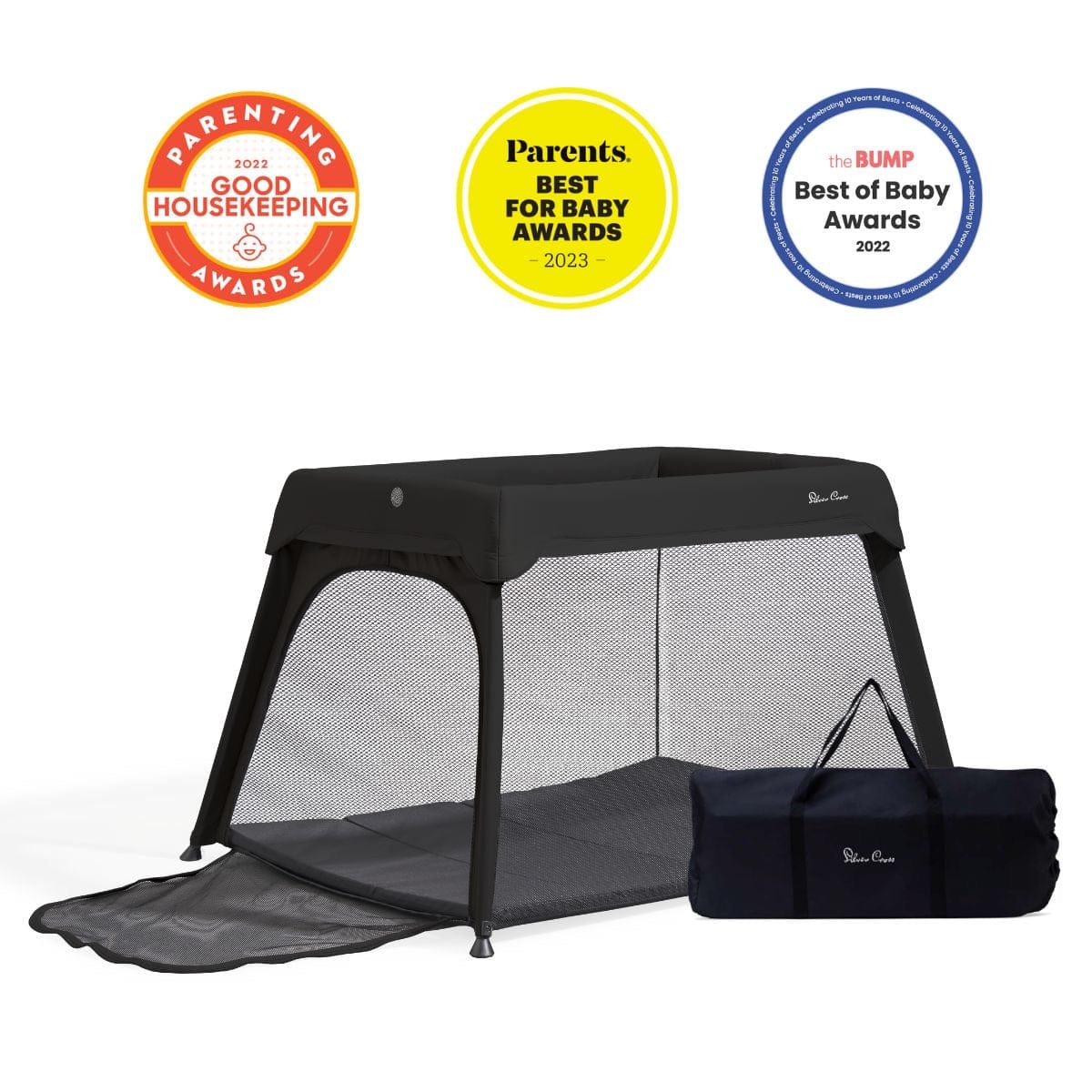 Silver Cross Sleep & Go Travel Crib - Carbon - SX8206-CBUC