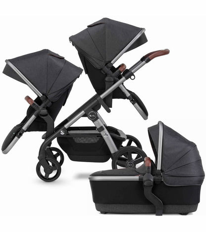 Silver Cross Wave 2022 Double Stroller - Charcoal - DBL-SX2264-CAUS
