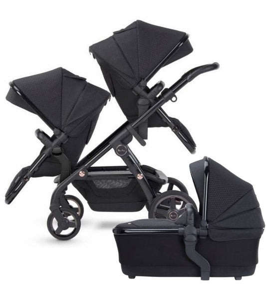 Silver Cross Wave 2022 Double Stroller - Eclipse - DBL-SX2267-ONUS