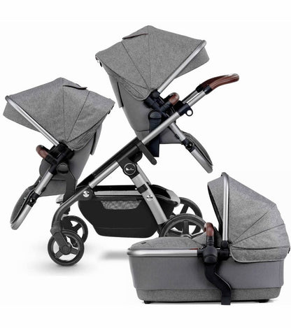 Silver Cross Wave 2022 Double Stroller - Zinc - DBL-SX2264-ZCUS