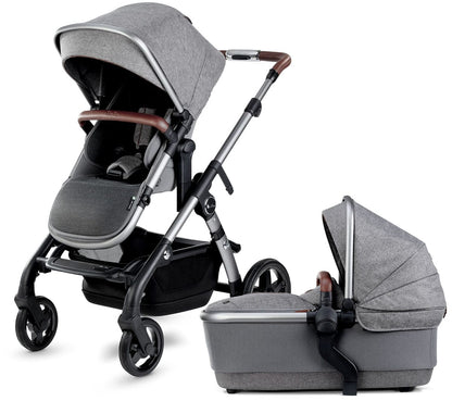Silver Cross Wave Single-to-Double Stroller - Zinc