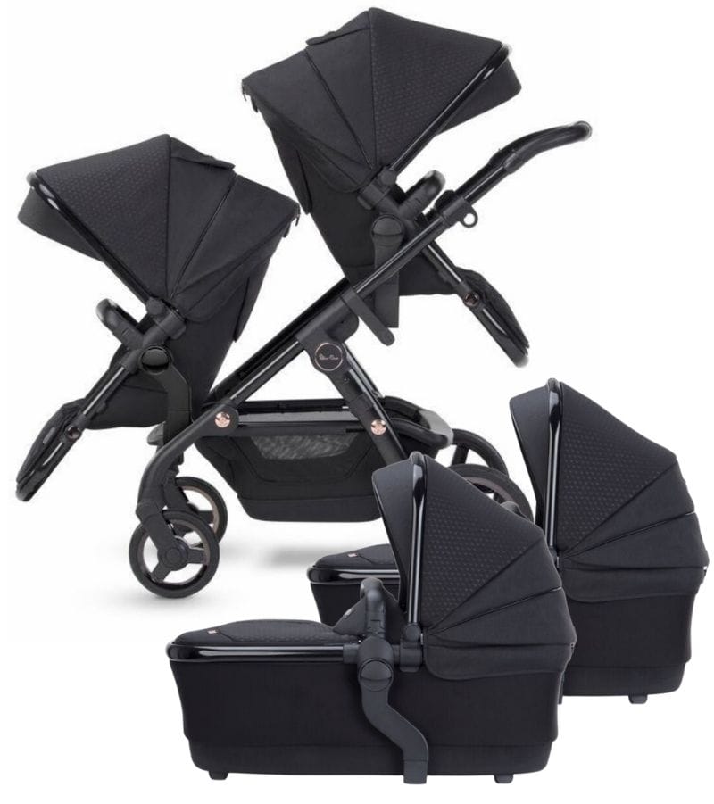 Silver Cross Wave 2022 Twin Stroller - Eclipse - TWIN-SX2267-ONUS