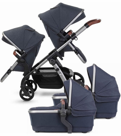 Silver Cross Wave 2022 Twin Stroller - Indigo - TWIN-SX2264-IGUS