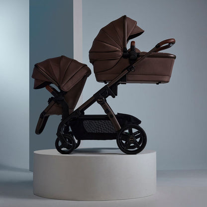 Silver Cross Wave 3 Complete Single-to-Double Stroller - Caramel - SX2322-CMUC
