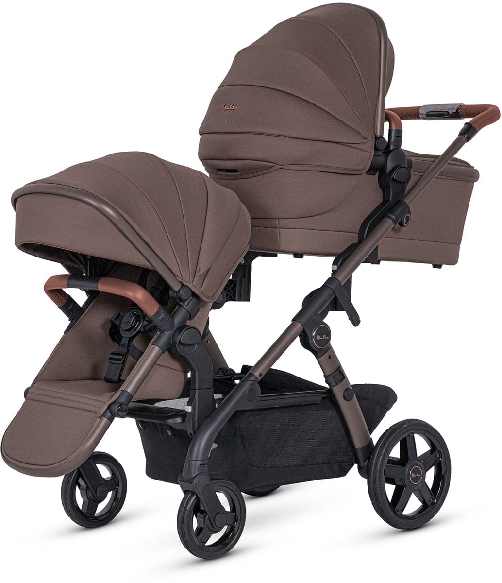 Silver Cross Wave 3 Complete Single-to-Double Stroller - Caramel - SX2322-CMUC