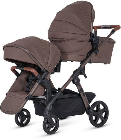 Silver Cross Wave 3 Complete Single-to-Double Stroller - Caramel - SX2322-CMUC