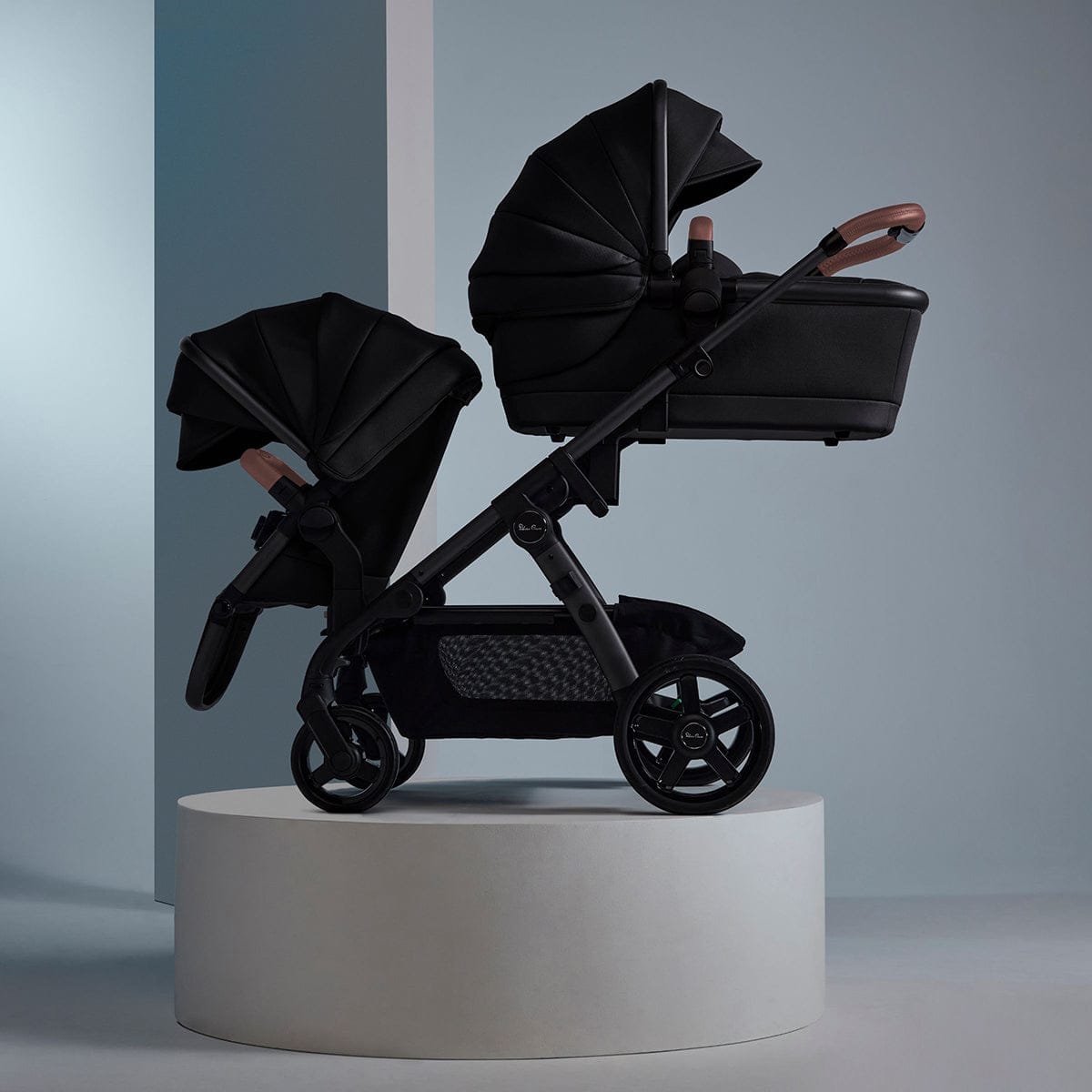 Silver Cross Wave 3 Complete Single-to-Double Stroller - Licorice - SX2322-LCUC