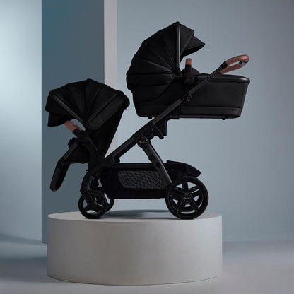 Silver Cross Wave 3 Complete Single-to-Double Stroller - Licorice - SX2322-LCUC
