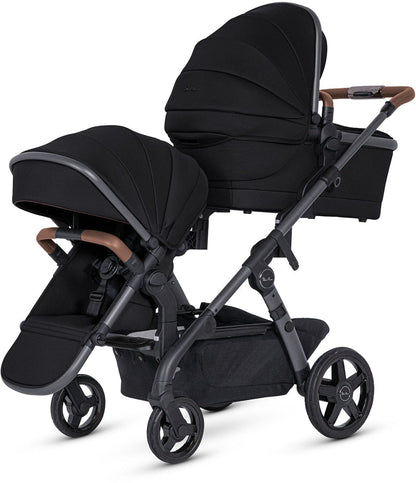 Silver Cross Wave 3 Complete Single-to-Double Stroller - Licorice - SX2322-LCUC
