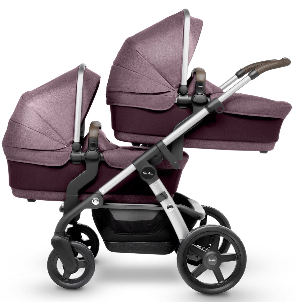 Silver Cross Wave Single-to-Double Stroller 2017 Claret - SX2071-CLUS1-CMP