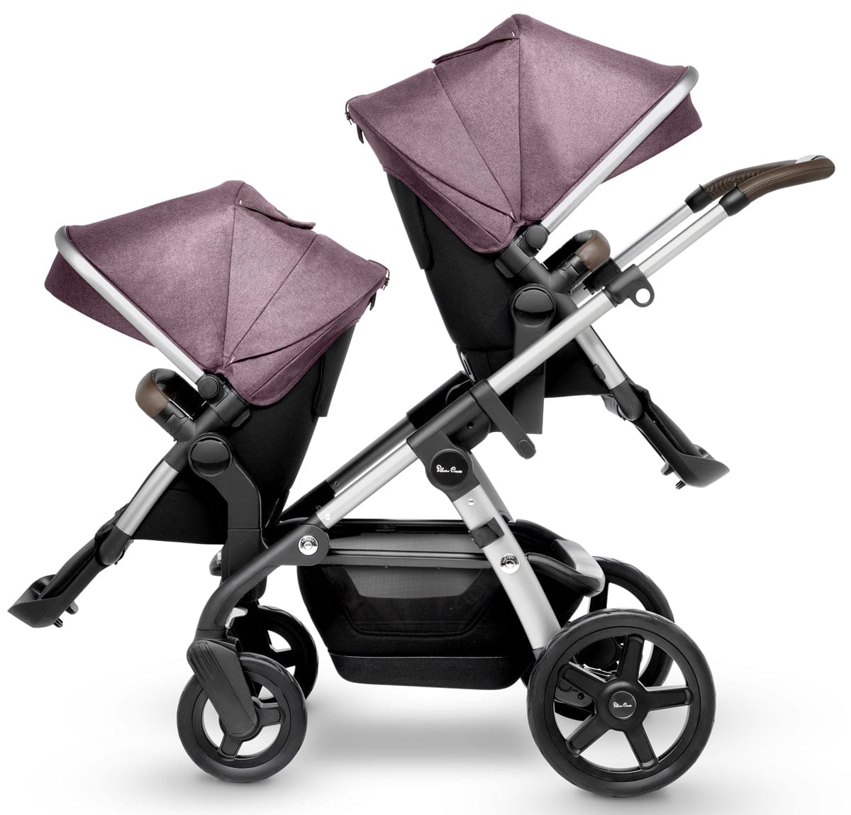 Silver Cross Wave Single-to-Double Stroller 2017 Claret - SX2071-CLUS1-CMP