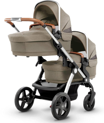 Silver Cross Wave Single-to-Double Stroller 2018 Linen - SX2110-LNUS1-CMP