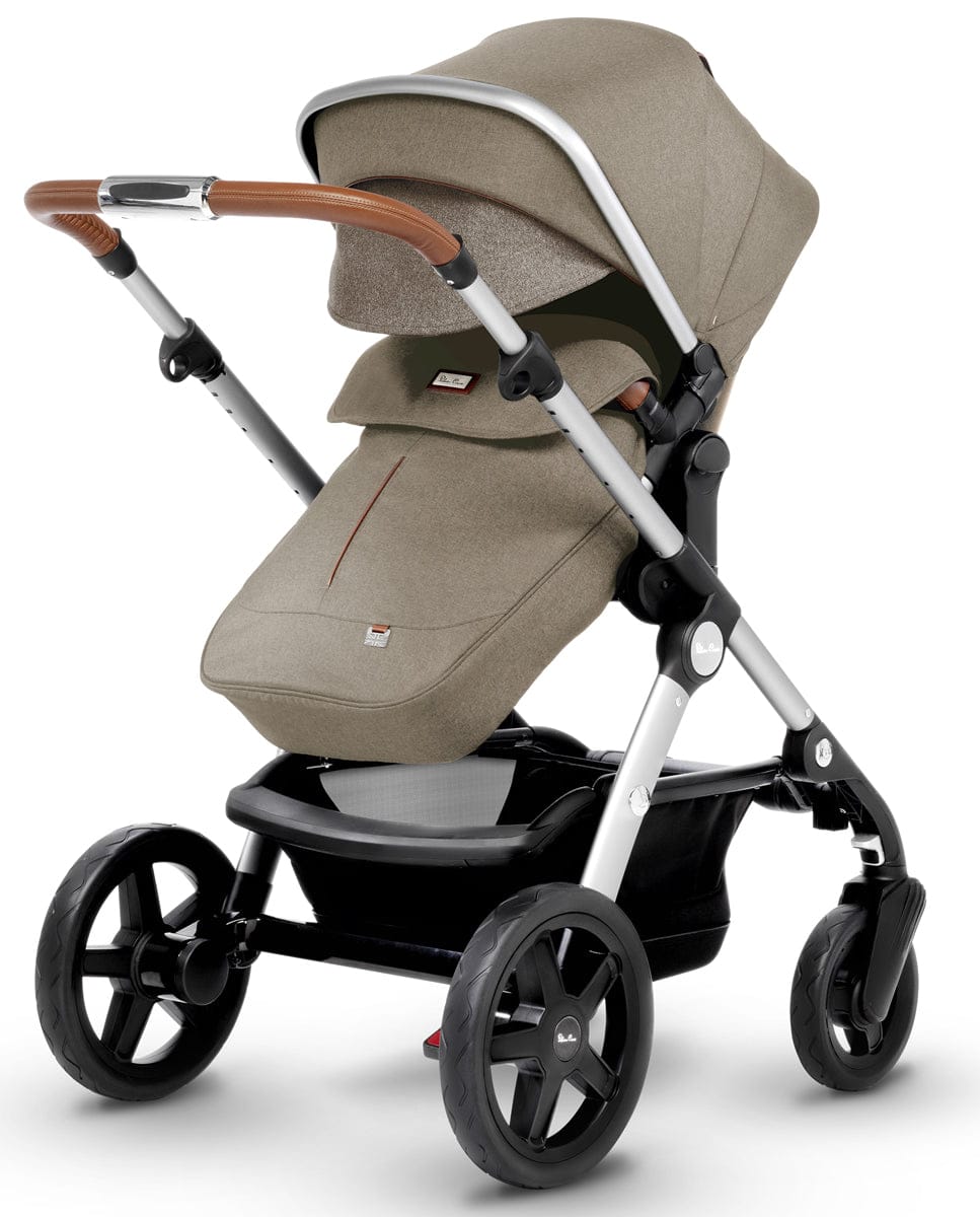Silver Cross Wave Single-to-Double Stroller 2018 Linen - SX2110-LNUS1-CMP