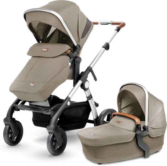 Silver Cross Wave Single-to-Double Stroller 2018 Linen - SX2110-LNUS1-CMP