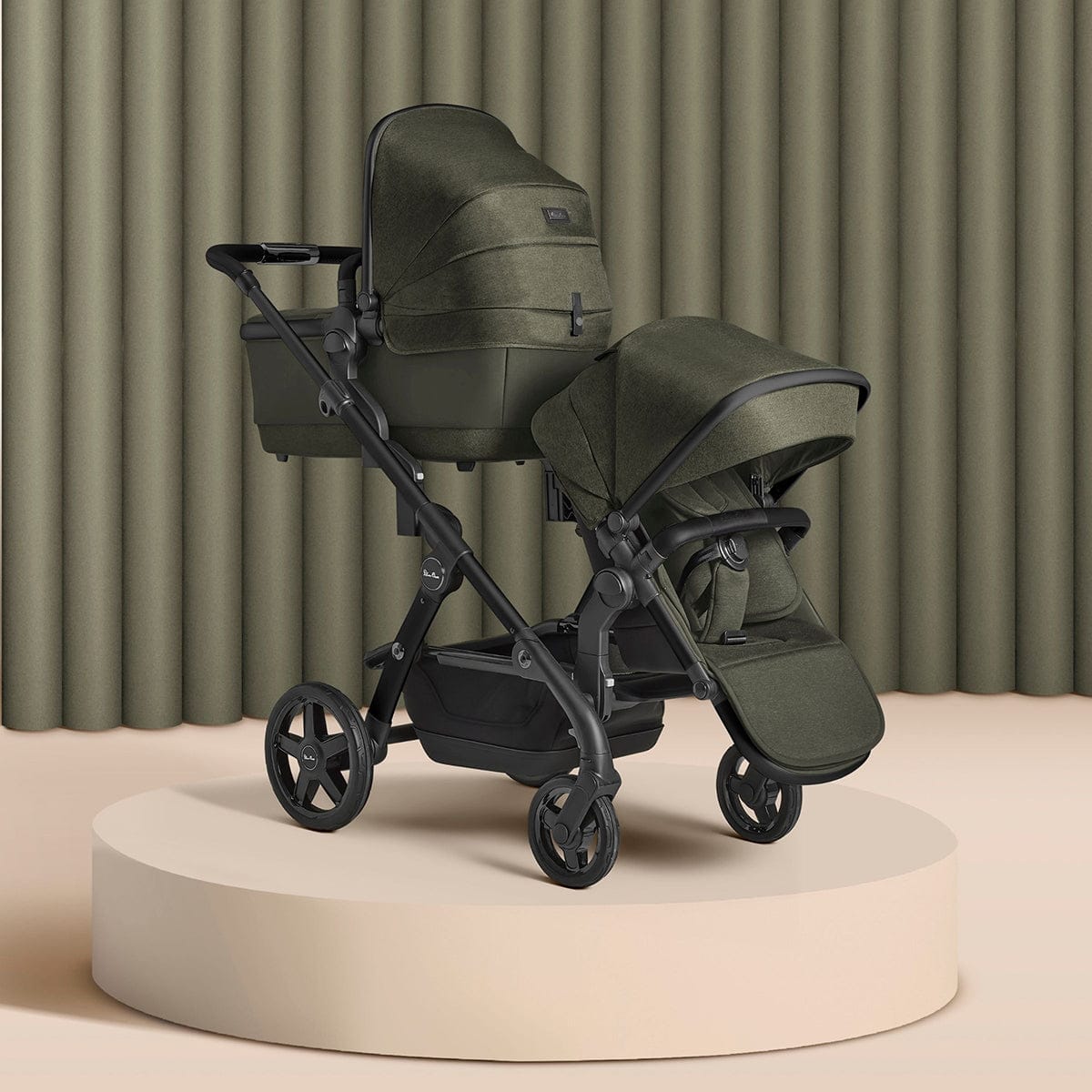 Silver Cross Wave Single-to-Double Stroller - Cedar - SX2280-CDUS
