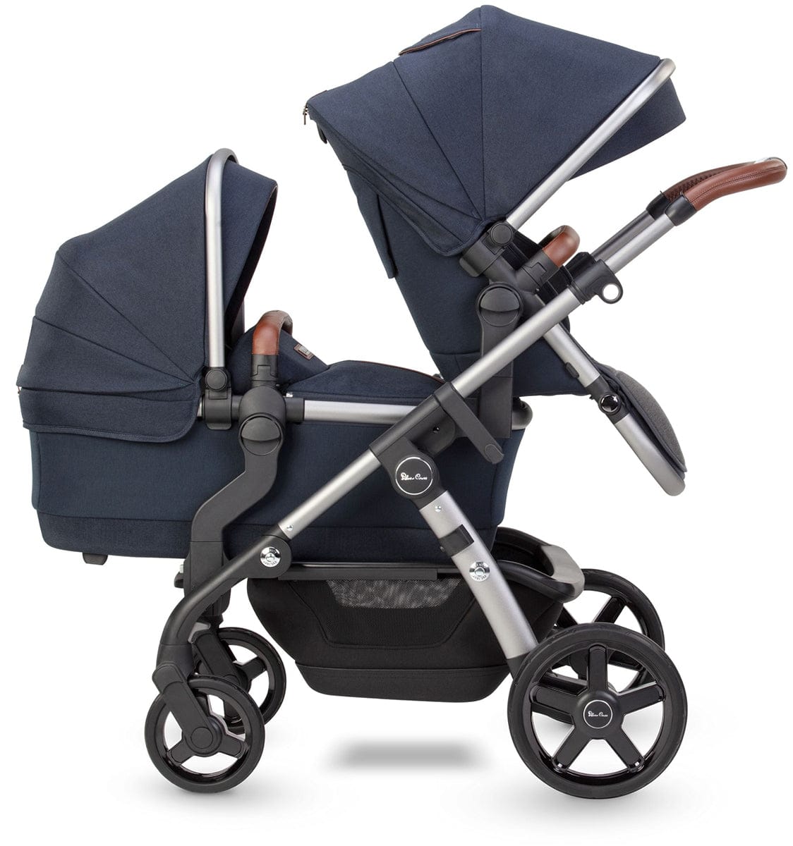 Silver Cross Wave Single-to-Double Stroller - Indigo - SX2264-IGUS
