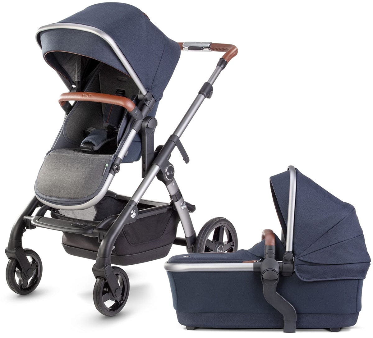 Silver Cross Wave Single-to-Double Stroller - Indigo - SX2264-IGUS