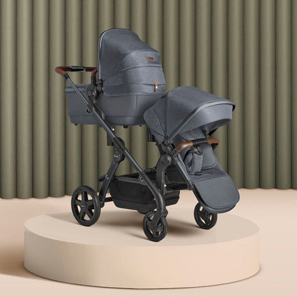 Silver Cross Wave Single-to-Double Stroller - Lunar - SX2280-LUUS