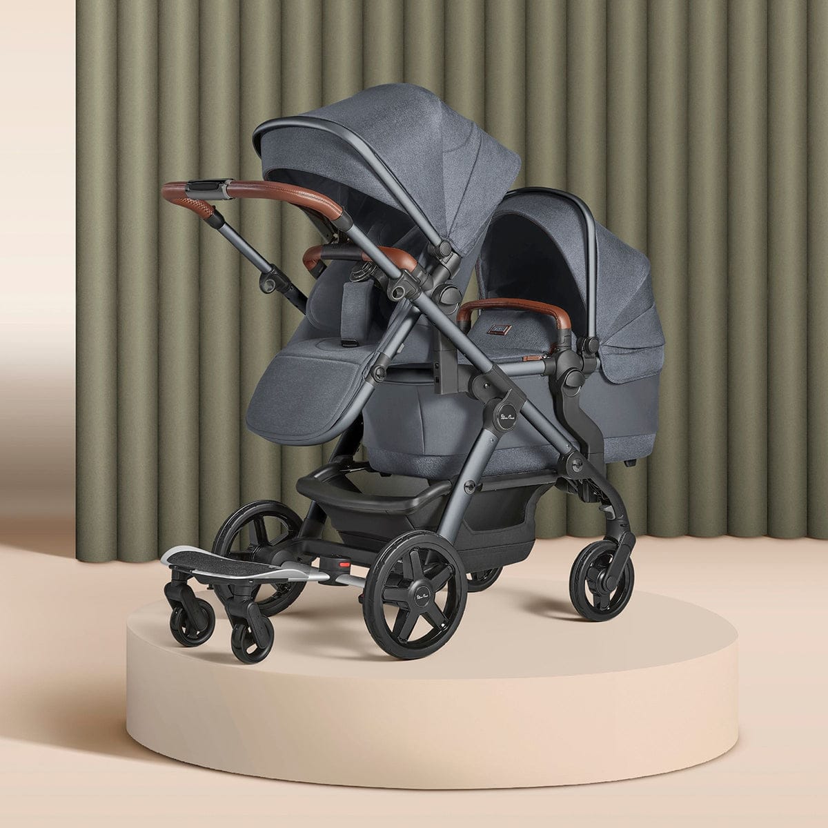 Silver Cross Wave Single-to-Double Stroller - Lunar - SX2280-LUUS