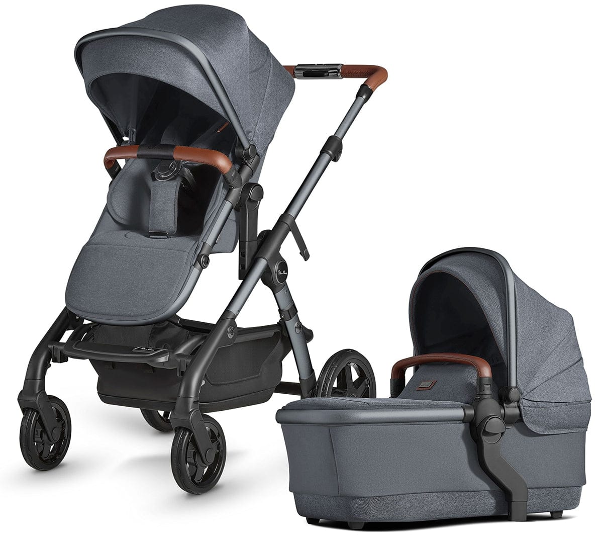 Silver Cross Wave Single-to-Double Stroller - Lunar - SX2280-LUUS
