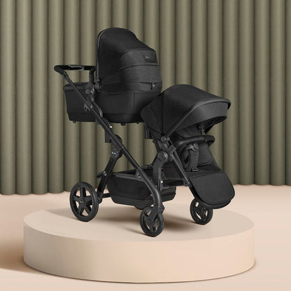 Silver Cross Wave Single-to-Double Stroller - Onyx - SX2280-OXUS