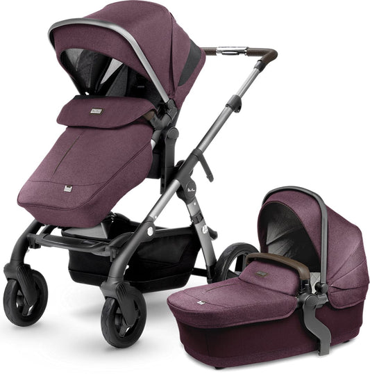 Silver Cross Wave Single-to-Double Stroller 2017 Claret - SX2071-CLUS1-CMP