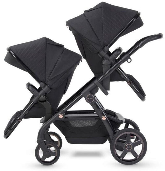 Silver Cross 2021 Wave Twin Stroller - Eclipse - SX2234-ONUS-TWIN