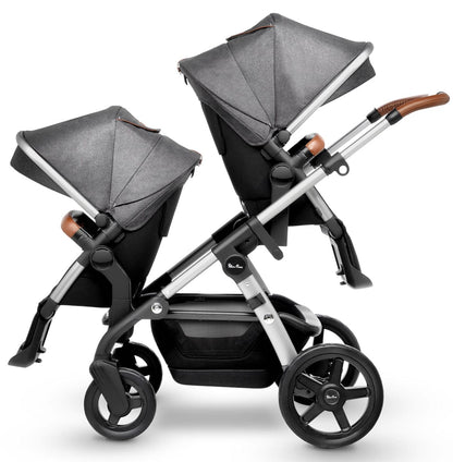 Silver Cross Wave Single-to-Double Stroller 2018 Granite - SX2072-GRUS1-CMP