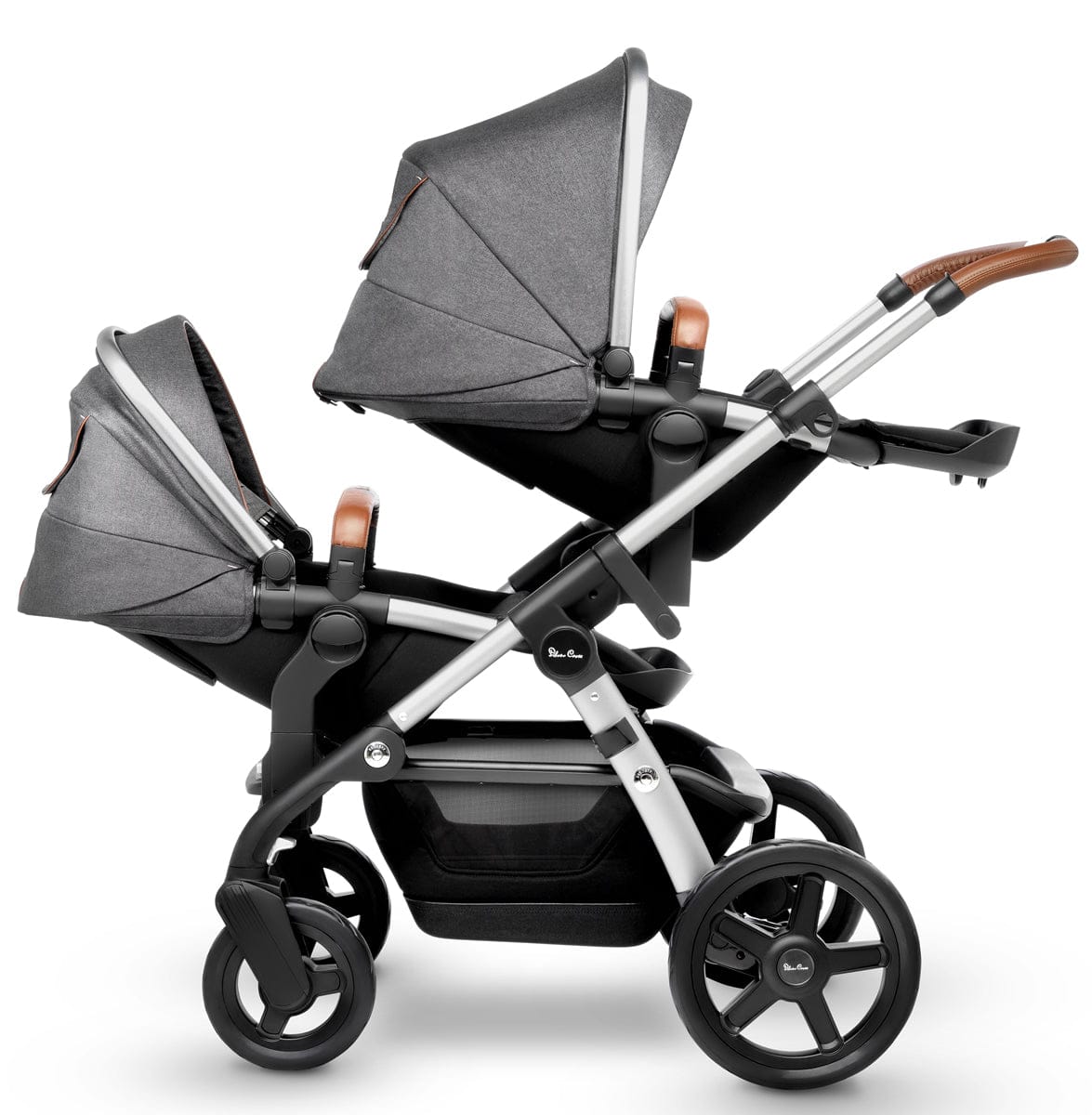 Silver Cross Wave Single-to-Double Stroller 2018 Granite - SX2072-GRUS1-CMP