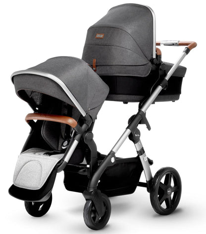 Silver Cross Wave Single-to-Double Stroller 2018 Granite - SX2072-GRUS1-CMP