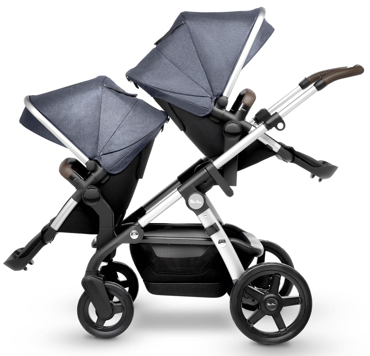 Silver Cross Wave Single-to-Double Stroller 2018 Midnight Blue - SX2073-MDUS1-CMP