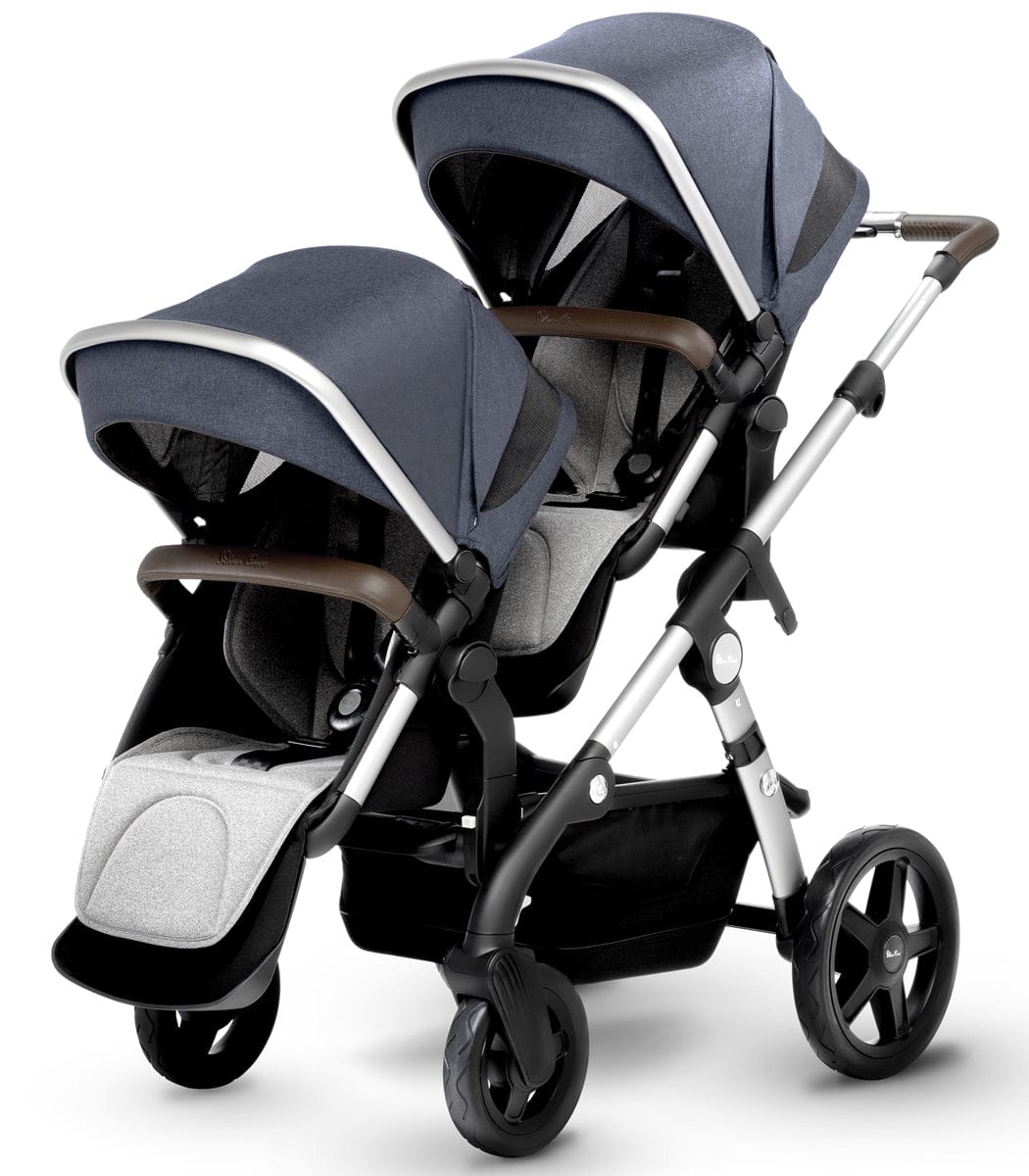 Silver Cross Wave Single-to-Double Stroller 2018 Midnight Blue - SX2073-MDUS1-CMP