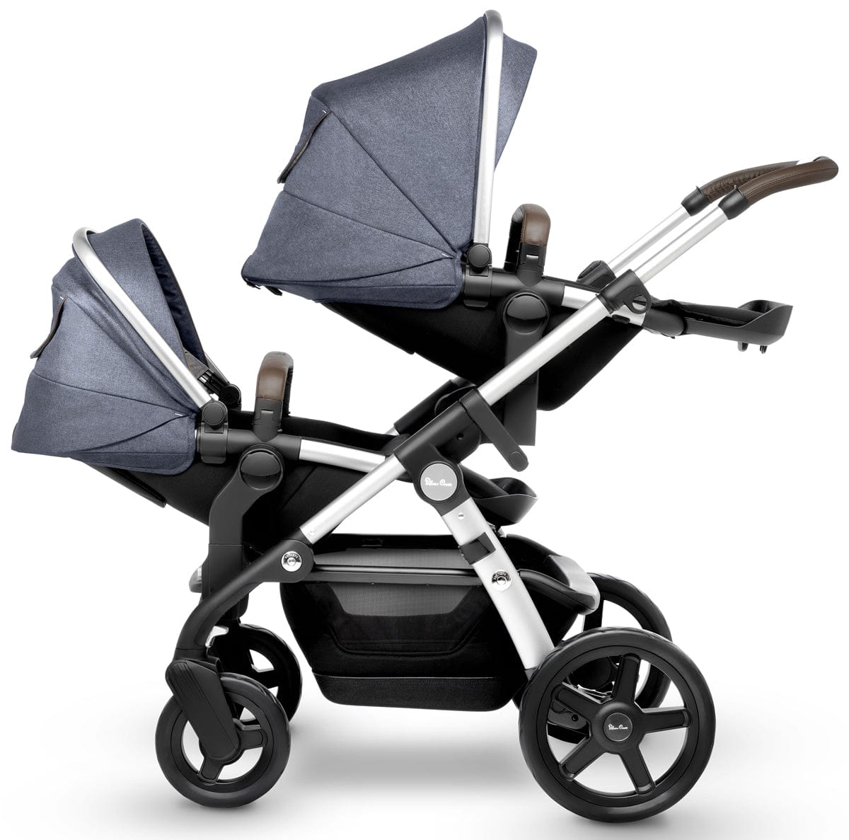 Silver Cross Wave Single-to-Double Stroller 2018 Midnight Blue - SX2073-MDUS1-CMP