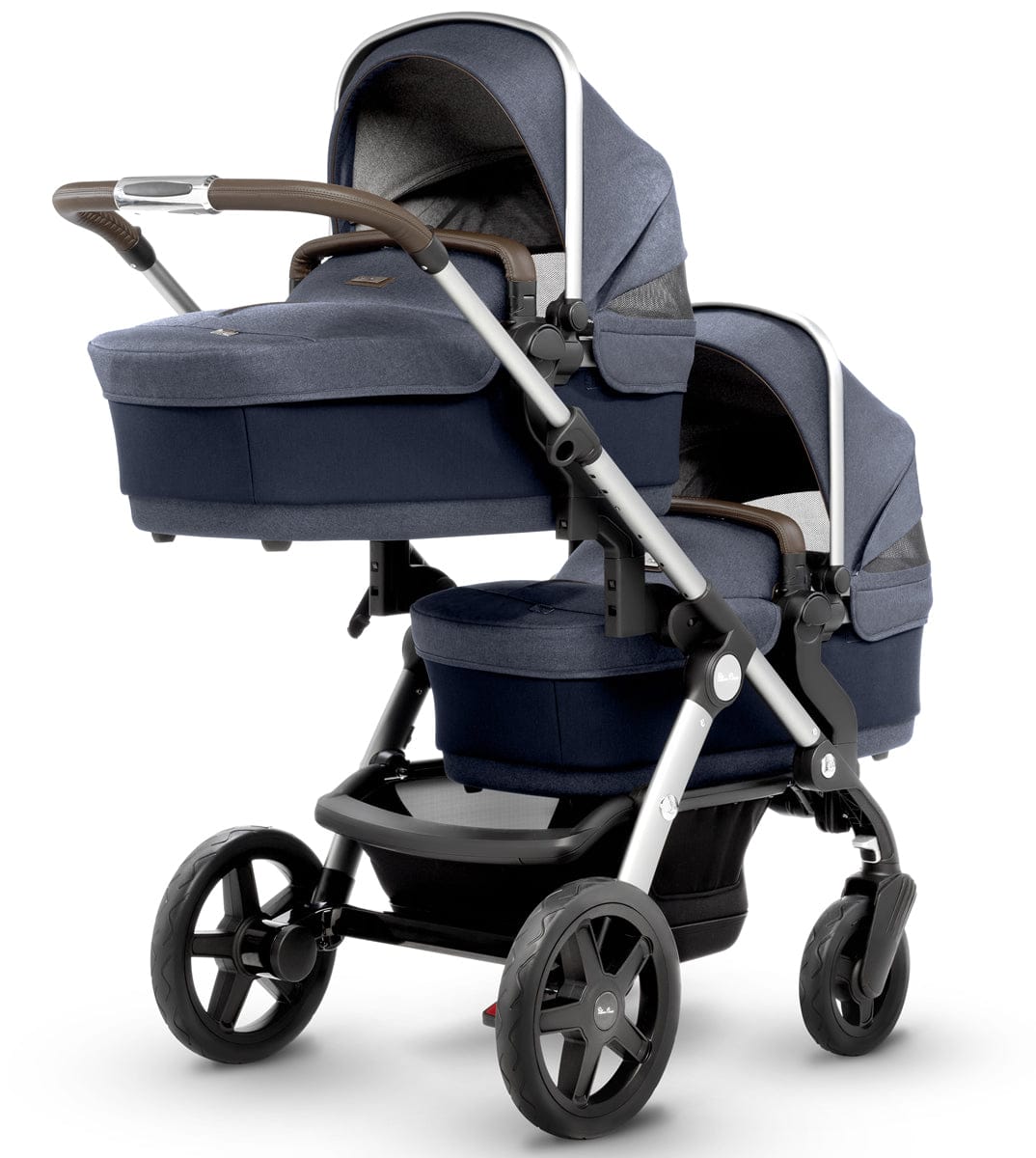 Silver Cross Wave Single-to-Double Stroller 2018 Midnight Blue - SX2073-MDUS1-CMP