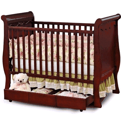 Simplicity Gabrielle 4-in-1 Crib Cherry - 8778GAC