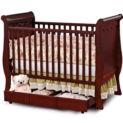 Simplicity Gabrielle 4-in-1 Crib Cherry - 8778GAC